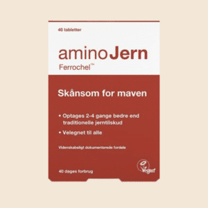 AminoJern Ferrochel - Jerntilskud særligt testet til gravide. 40 tabletter