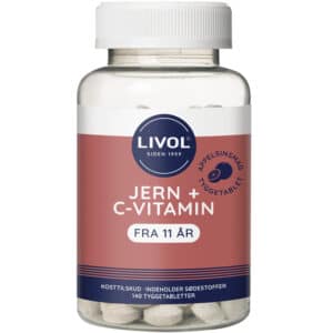 Livol Jern tyggetablet 140 pieces