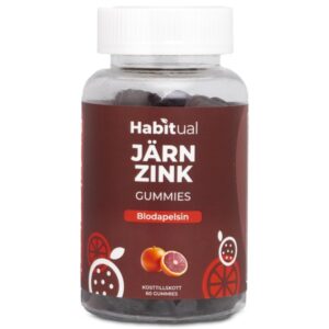 Habitual Zink + Jern Gummies, Blodapelsin, 60 Gummies